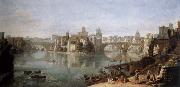 Gaspar Van Wittel the lsland in the tiber oil painting